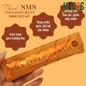 Thạch Metao NMN Collagen Jelly 36000 nhật bản hộp chứa gì