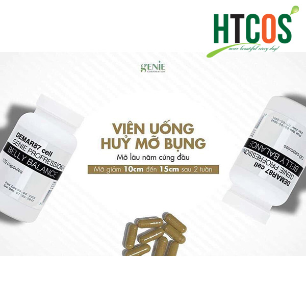 Viên Uống Tan Mỡ Bụng Genie Demar87 Cell Professional Belly Balance có tốt không