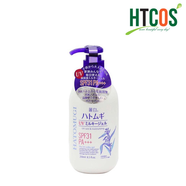 Sữa dưỡng thể ngày chống nắng Hatomugi UV Milky Gel SPF31 PA+++