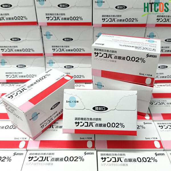 Thuốc nhỏ mắt Sancoba 5ml Nhật Bản, giảm mỏi mắt