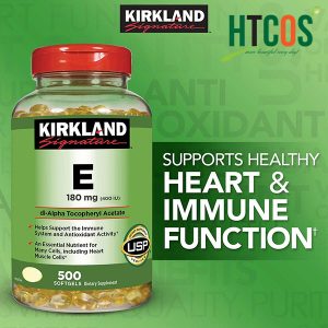 Vitamin E Thiên Nhiên 400 I.U Kirkland Signature 500 Viên Của Mỹ có tốt cho sức khỏe không