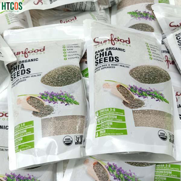 Hạt Chia Trắng Sunfood Super Foods Raw Organic Chia Seeds 454gr Mỹ mua ở đâu chính hãng