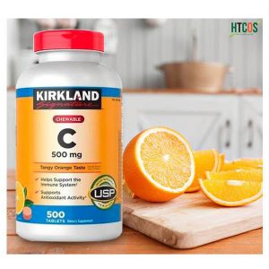 Vitamin C Kirkland 1000mg 500 viên – Tăng cường hệ miễn dịch, chống oxy hóa, làm đẹp da
