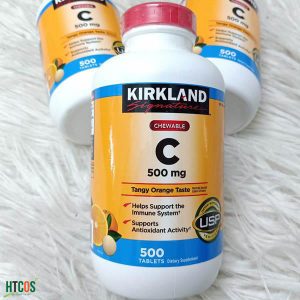 Vitamin C 1000mg của Kirkland Signature dạng viên có vị cam tuyệt hảo là cách tiện lợi nhất để đáp ứng nhu cầu của bạn.