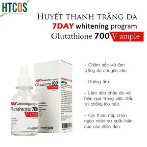 Huyết Thanh Trắng Da 7day Whitening Program Glutathione 700 V-ample