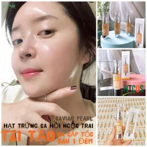 Tinh Chất Trị Nám Trứng Cá Hồi Ngọc Trai Genie Caviar Pearl Capsule Ampoule hiệu quả thế nào