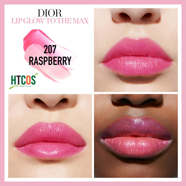Son Dưỡng Dior Addict Lip Glow To The Max 207 Raspberry Kẹo Ngọt Đốn Tim Chị Em Từ Packaging Lộng Lẫy Cho Đến Chất Son