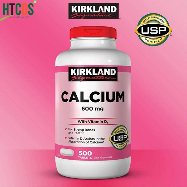 Viên Uống Bổ Sung Canxi Kirkland Signature Calcium 600mg with vitamin D3 500 Viên Mỹ có tốt không