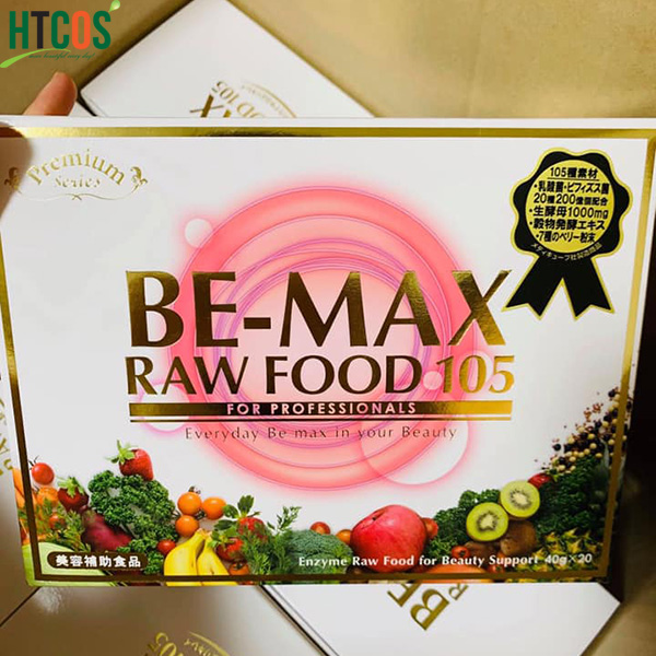 Bột Rau Củ Be-max Raw Food 105 For Professionals Hộp 20 Gói Nhật Bản tốt không