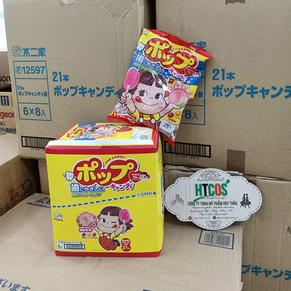 Kẹo Mút Trái Cây Vị Đào Fujiya Pop Candy Nhật Bản giá bao nhiêu