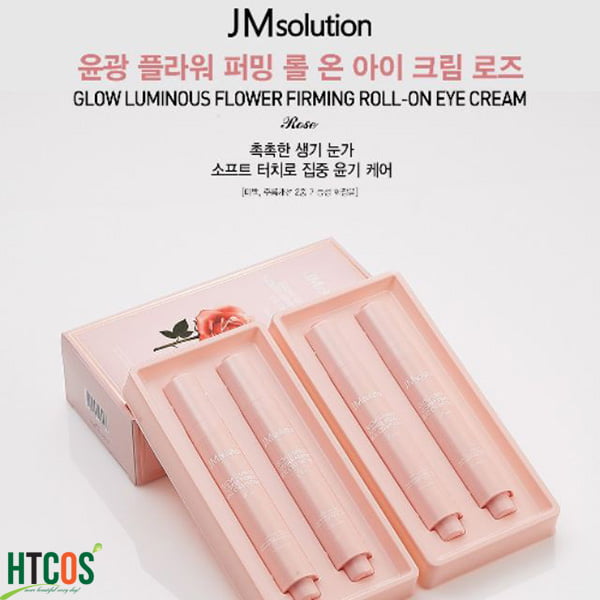 Hộp 2 Thanh Lăn Mắt JM Solution Glow Luminous Flower Firming Roll On Eye Cream 15ml x 2 Hàn Quốc'