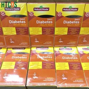 Viên Uống Vitamin Cho Người Tiểu Đường Nature Made Diabetes Health Pack 60 Gói Mỹ mua đâu