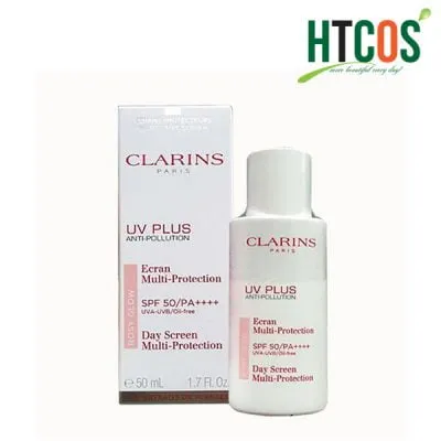 Kem Chống Nắng Clarins UV Plus Anti Pollution Rosy Glow SPF50/PA++++ 50ml Pháp