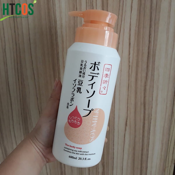 Sữa Tắm Chiết Xuất Đậu Nành Kumano The Body Soap Soy Milk 600ml Nhật Bản giá bao nhiêu