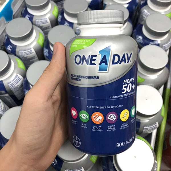 Viên Uống Bổ Sung Vitamin Dành Cho Nam Trên 50 Tuổi One A Day Men's 50+ 300 Viên Mỹ giá bao nhiêu