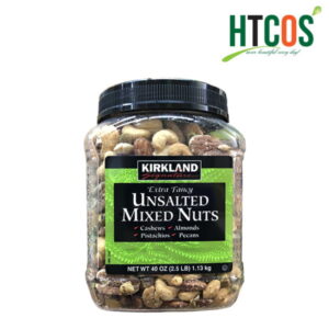Hạt Hỗn Hợp Không Muối Kirkland Signature Unsalted Mixed Nuts 1.13kg Mỹ