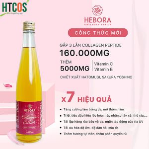 Nước Uống Đẹp Da Hebora Collagen Enrich Sakura & Damask Rose 500ml Nhật Bản giá bao nhiêu