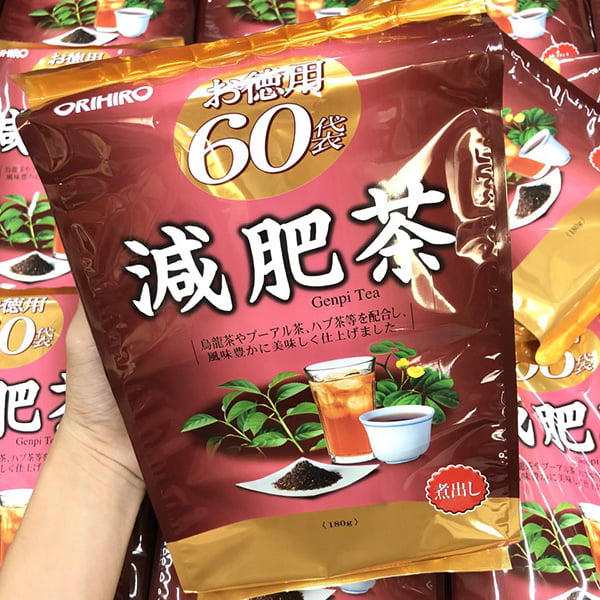 Trà Giảm Mỡ Bụng Orihiro Genpi Tea 60 Gói Nhật Bản hiệu quả không