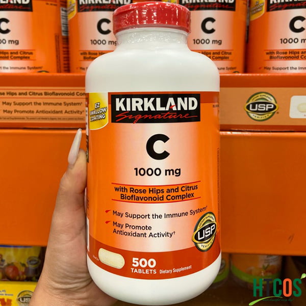 Viên Uống Bổ Sung Vitamin C Kirkland Signature 1000mg 500 Viên Mỹ tốt không
