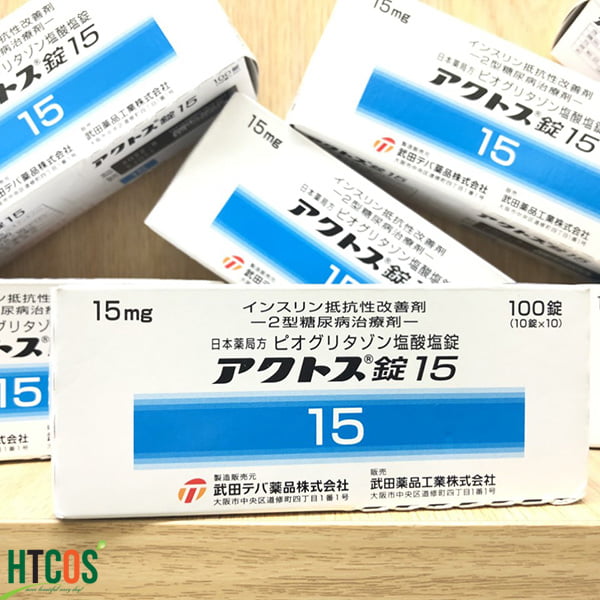 Viên Uống Đặc Trị Tiểu Đường Actos Tablet 15mg 100 Viên Nhật Bản mua ở đâu