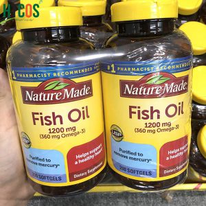 Viên Uống Dầu Cá Omega 3 Nature Made Fish Oil 1200mg Mỹ giá bao nhiêu