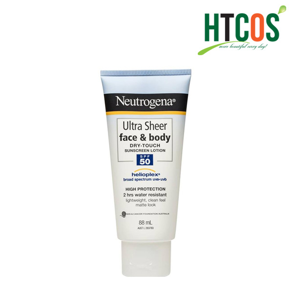 Kem Chống Nắng Cho Mặt & Toàn Thân Neutrogena Ultra Sheer Face & Body Dry Touch Sunscreen Lotion SPF50 88ml