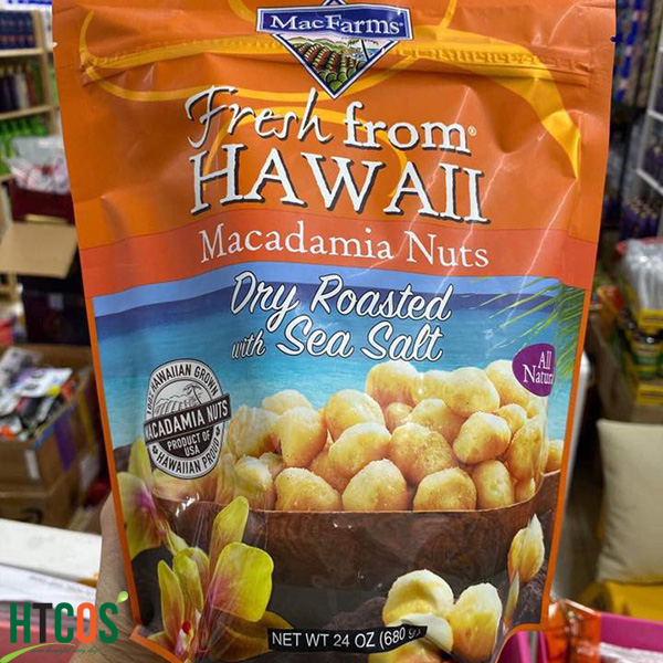 Hạt Mắc Ca Tẩm Muối MacFarms Macadamia Nuts Dry Roasted With Sea Salt 680gr Mỹ giá bao nhiêu