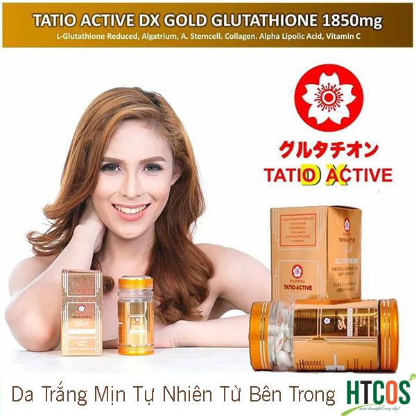 Viên Uống Tatio Active Gold Glutathione nhật bản