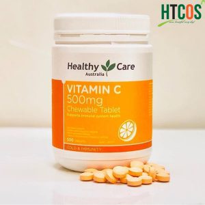 Viên nhai mềm Bổ Sung Vitamin C Healthy Care Vitamin C 500mg giá bao nhiêu