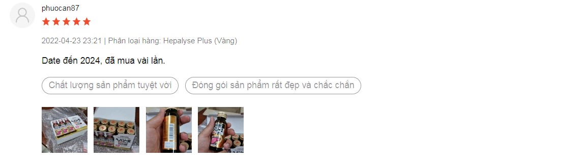 nước uống bổ gan hepalyse ii có tốt không